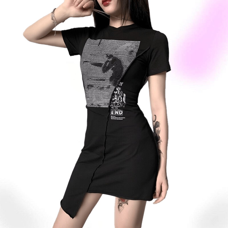 Silent Irregular Punk Dress