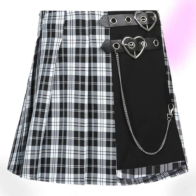 Crime Love Plaid Mini Skirt