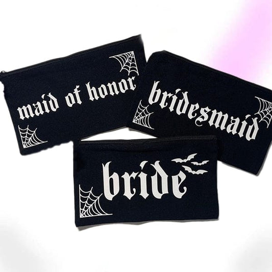 Dark Wedding Makeup Bag