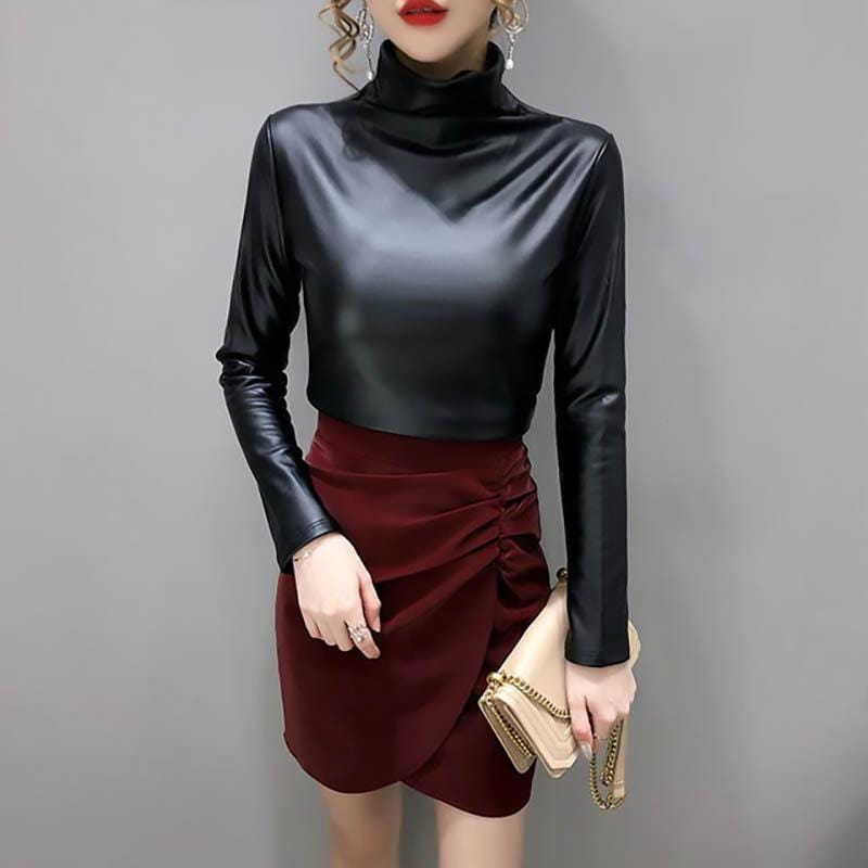 Winter Gothic Leather Shirt