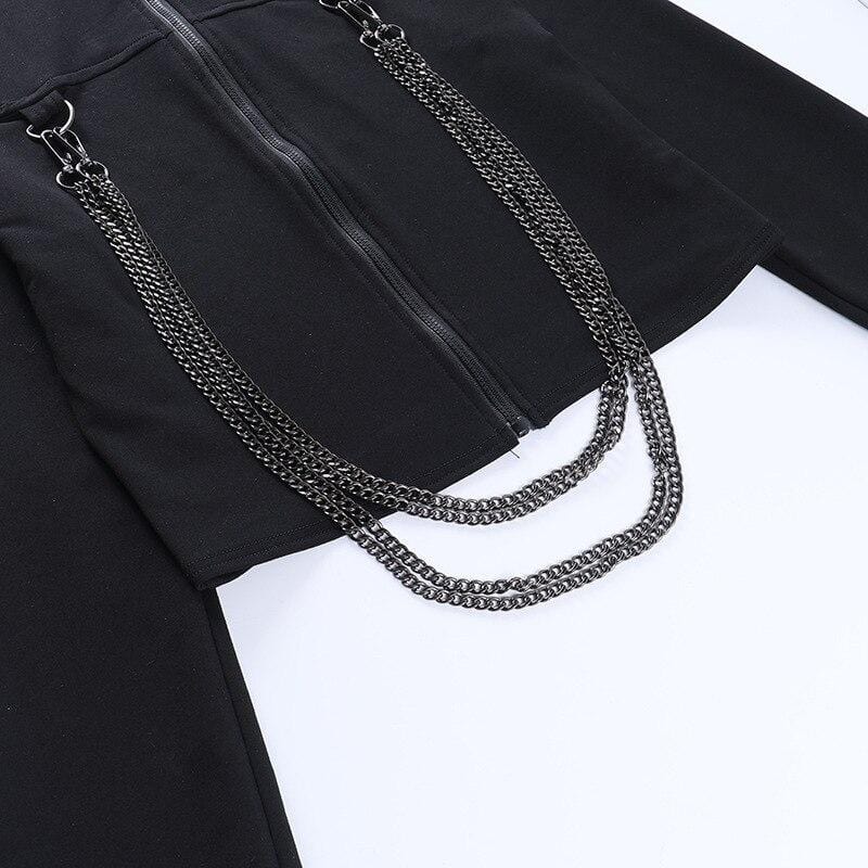 No Mercy Crop Hoodie