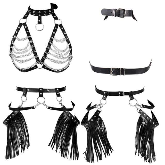Exotic Chained Bra Harness