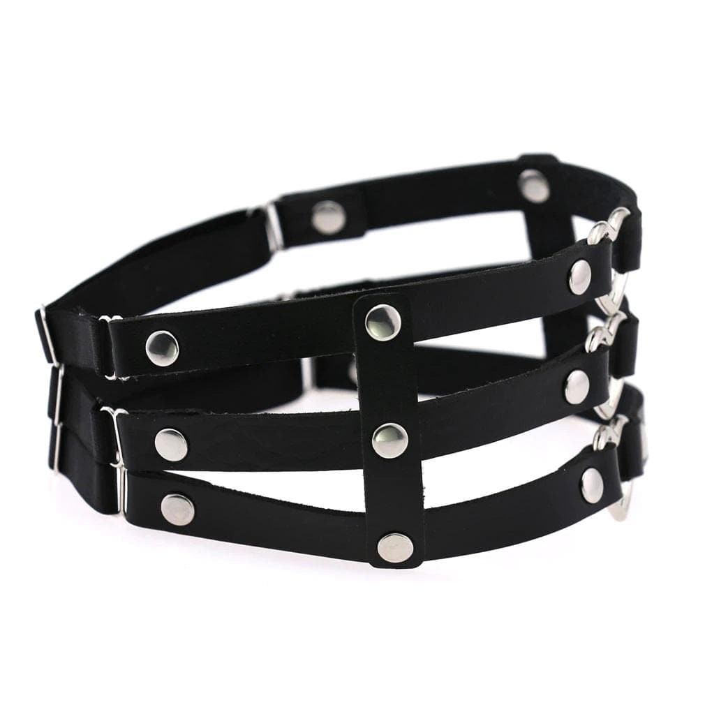 Triple Love Threat Garter Belt