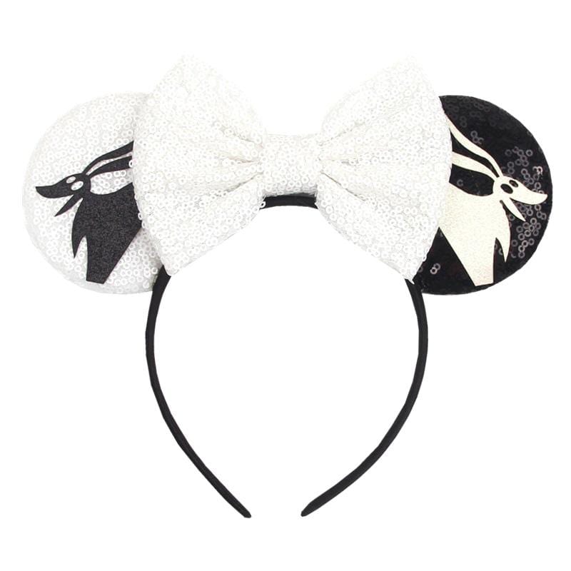 Sequin Ghost Mouse Ear Headband
