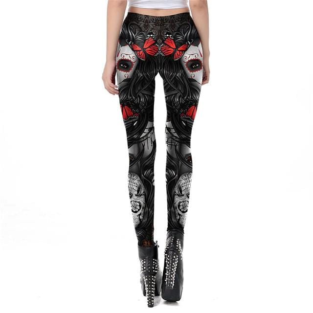 Skull Paradise Printed Leggings