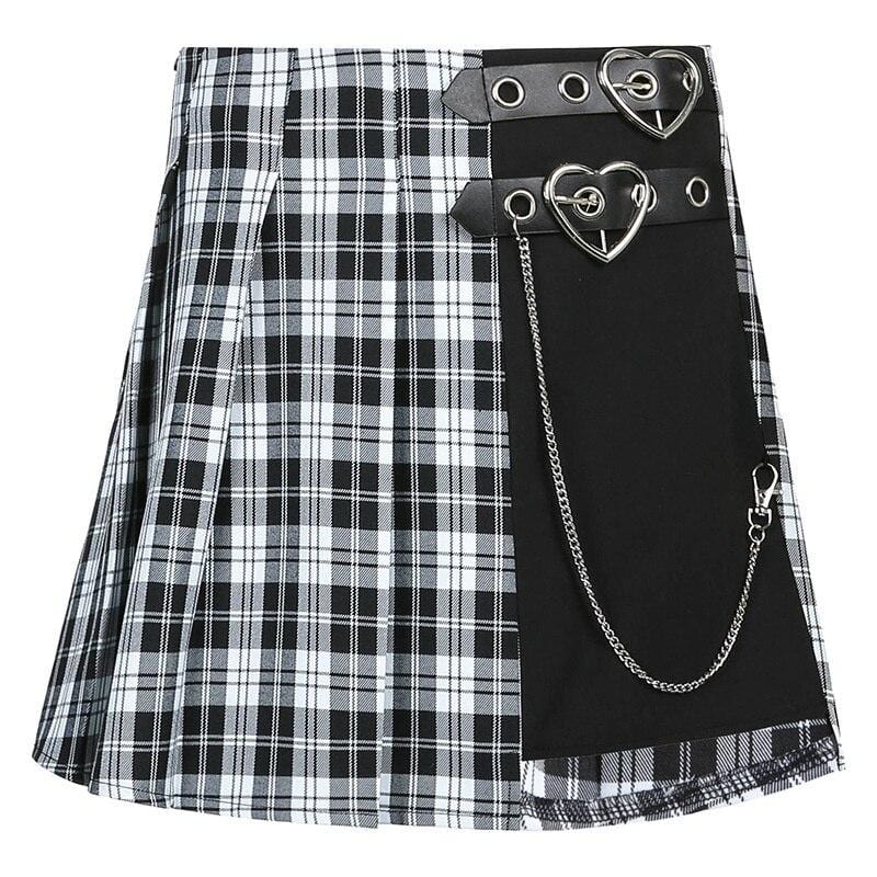Crime Love Plaid Mini Skirt