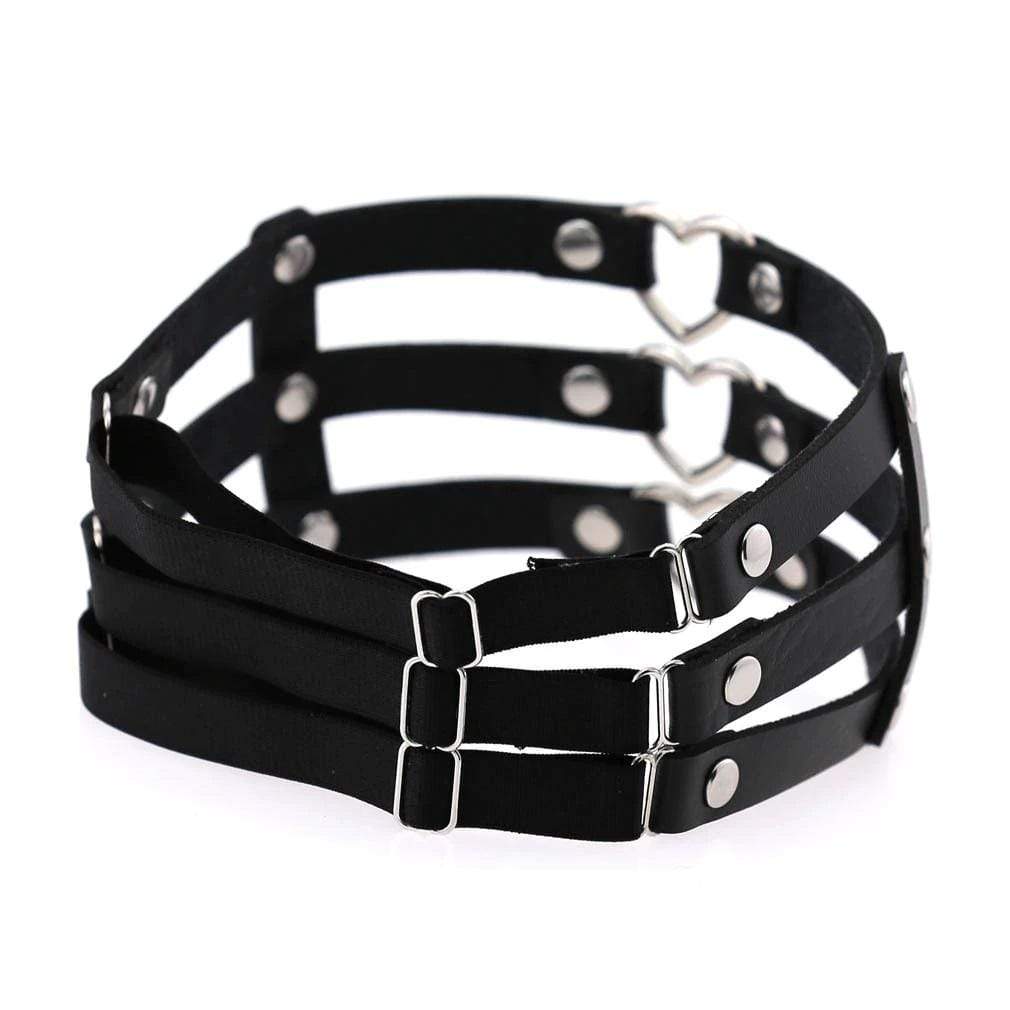 Triple Love Threat Garter Belt