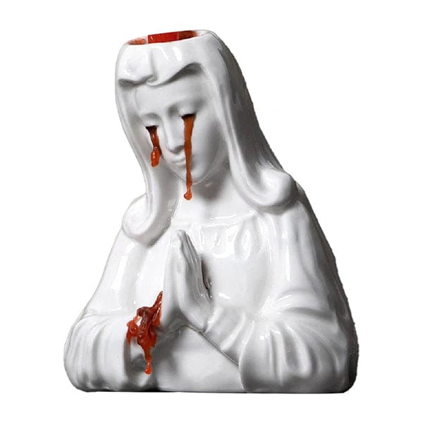 Crying Mary Candle Holder