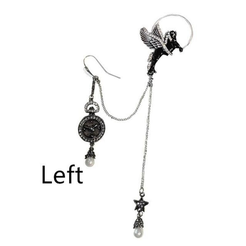 Dark Horse Long Chain Drop Earrings