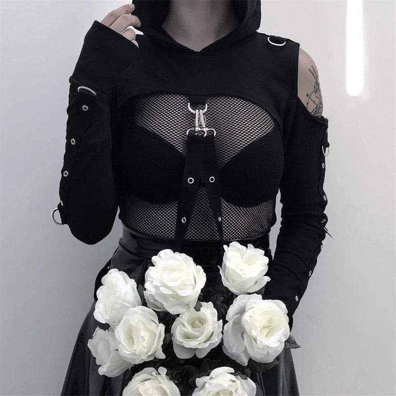 Beast Mode off shoulder Hoodie