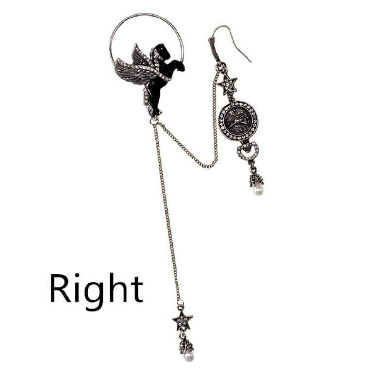 Dark Horse Long Chain Drop Earrings