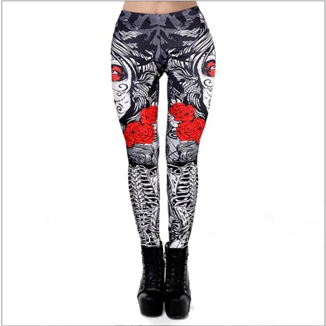 Skull Paradise Printed Leggings