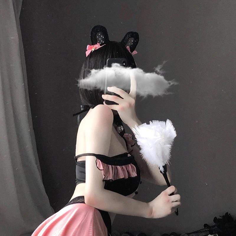 Classic Rosy Maid Cosplay Lingerie
