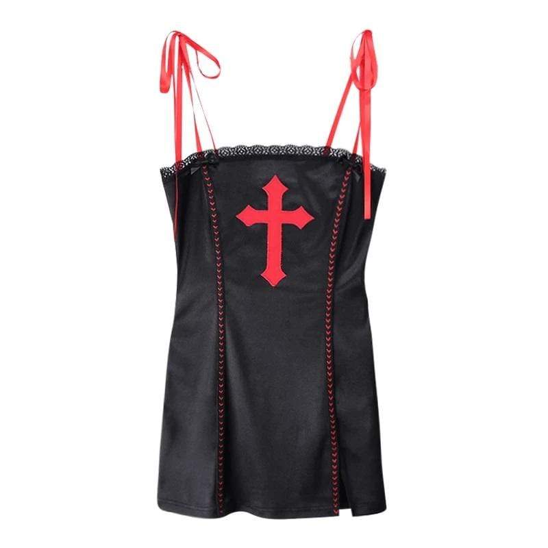 Blood Cross Vintage Mini Dress