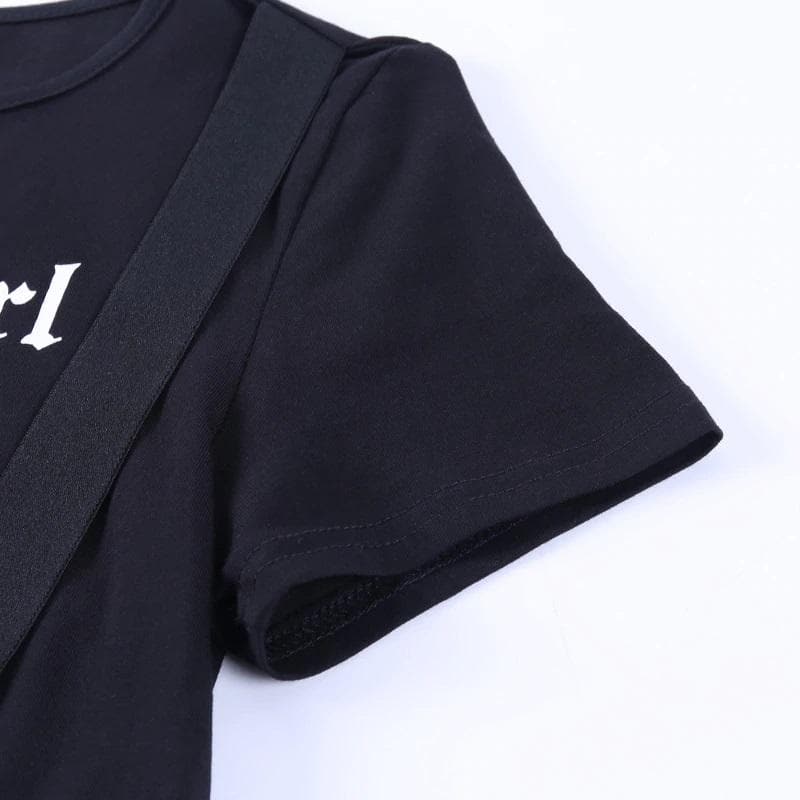 Baby Girl Gothic Crop Top