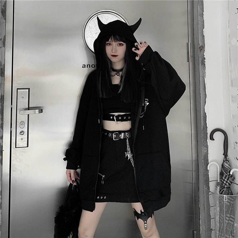 Fuzzy Devil Hoodie