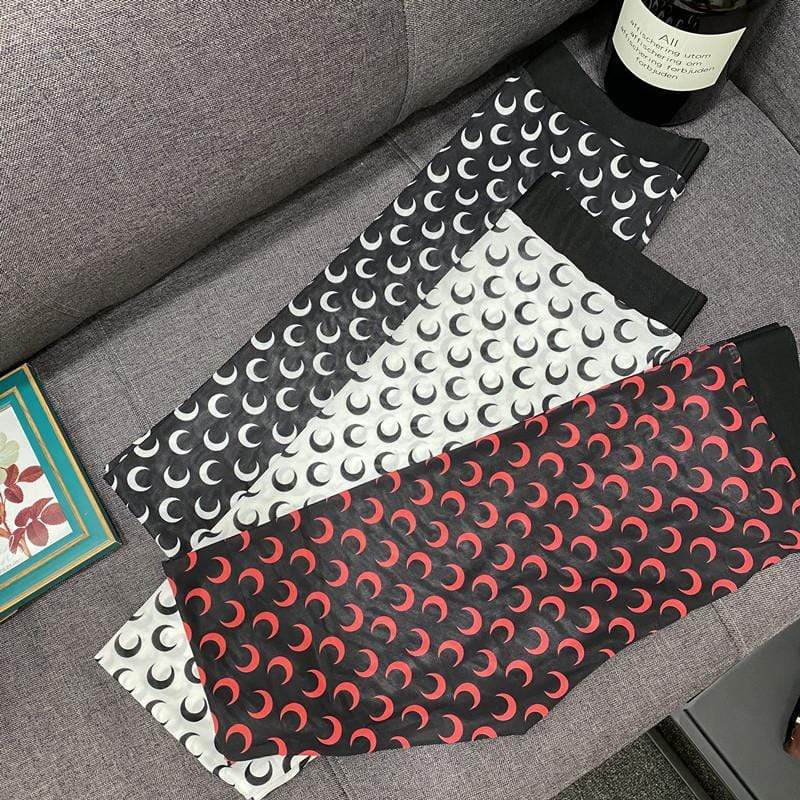 Moon Prints Silk Leggings