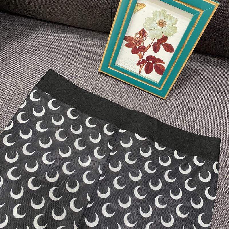Moon Prints Silk Leggings