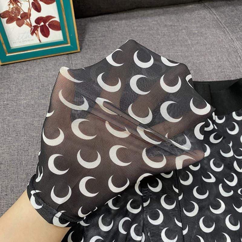 Moon Prints Silk Leggings