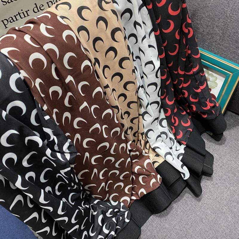 Moon Prints Silk Leggings