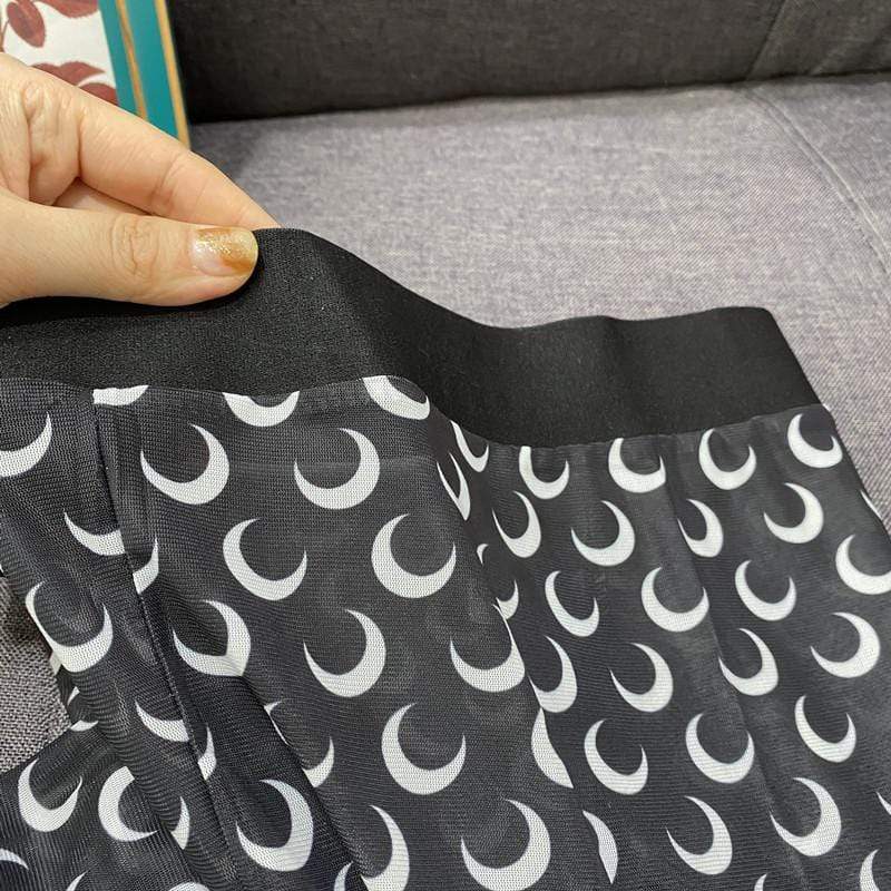 Moon Prints Silk Leggings