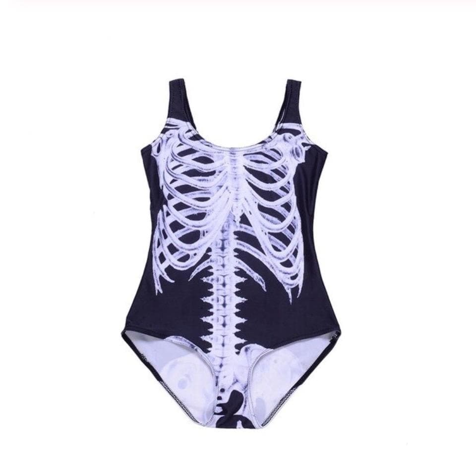 Dark Skeleton Swimsuit