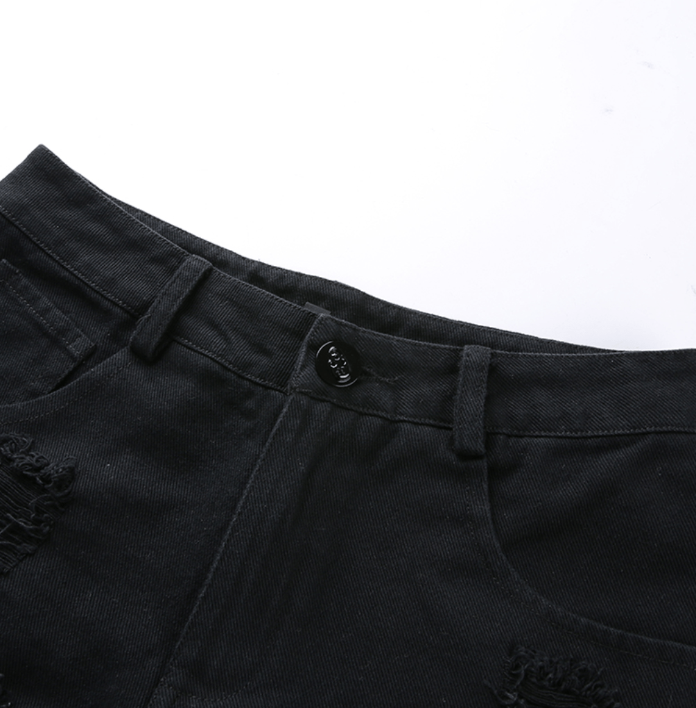 Zillah Gothic Denim Shorts