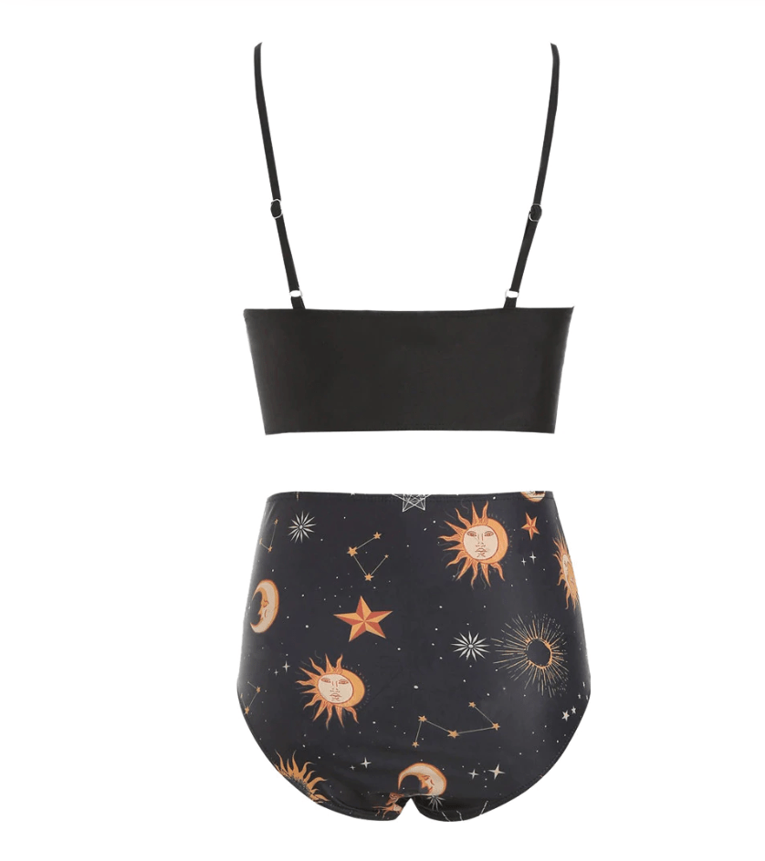 Sun & Moon Tankini Swimsuit Set