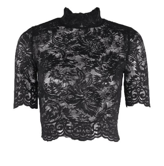 Goth Mesh Hollow Out T-Shirt