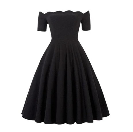 Dark Days of Summer Off Shoulder Dress