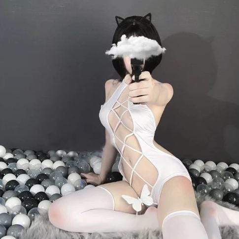 Gothic Sexy Babydoll Bodysuit