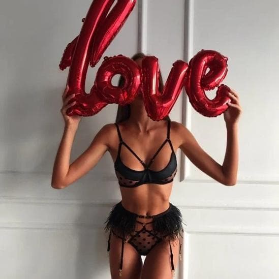 Dark Morphine Bondage Lingerie Set