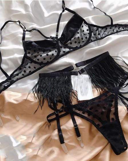 Dark Morphine Bondage Lingerie Set