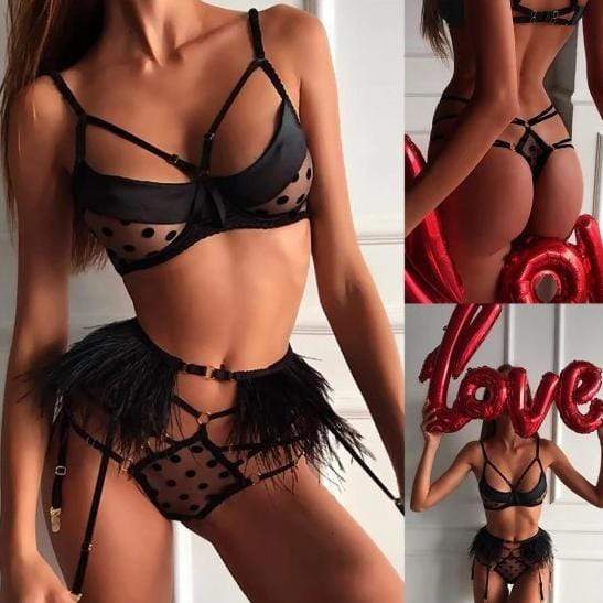 Dark Morphine Bondage Lingerie Set