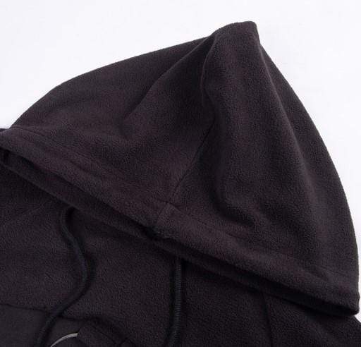 Gothic O-ring and Chain Crop Hoodie