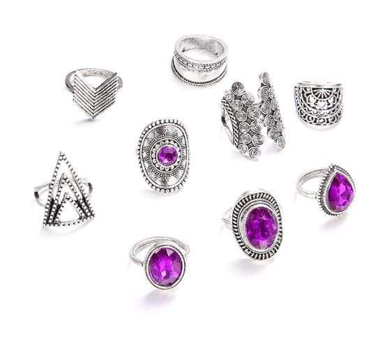 Pastel Gothic Ring Set