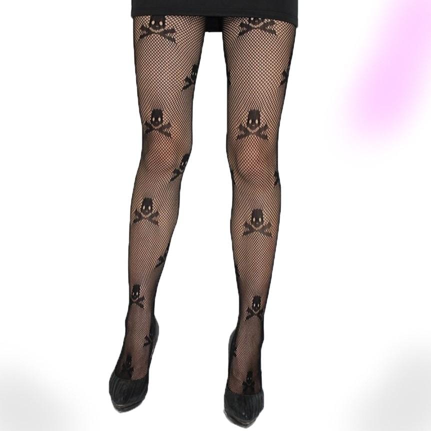 Stay Up Skull Tights