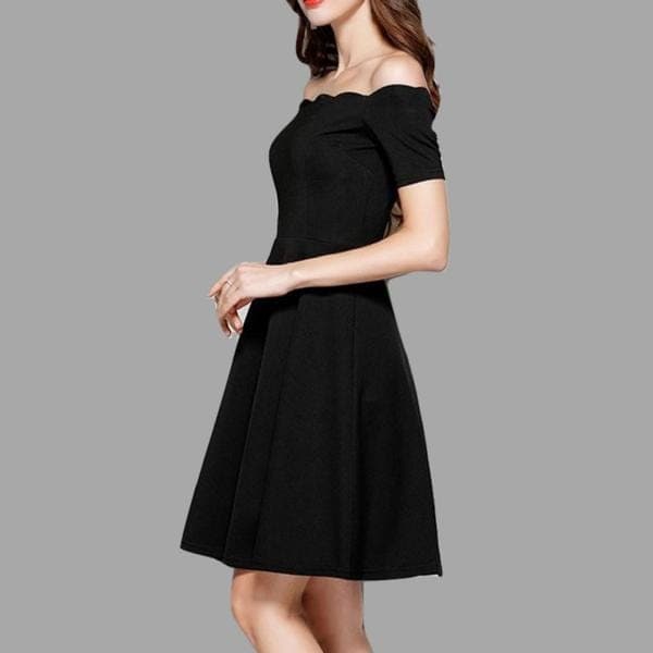 Dark Days of Summer Off Shoulder Dress