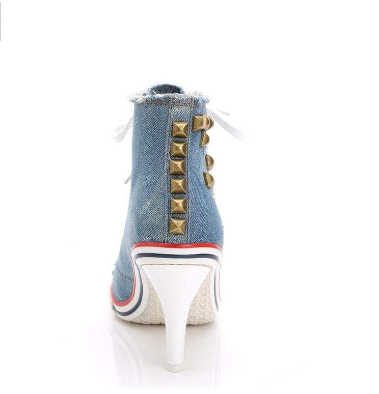 Denim High Heels Shoes