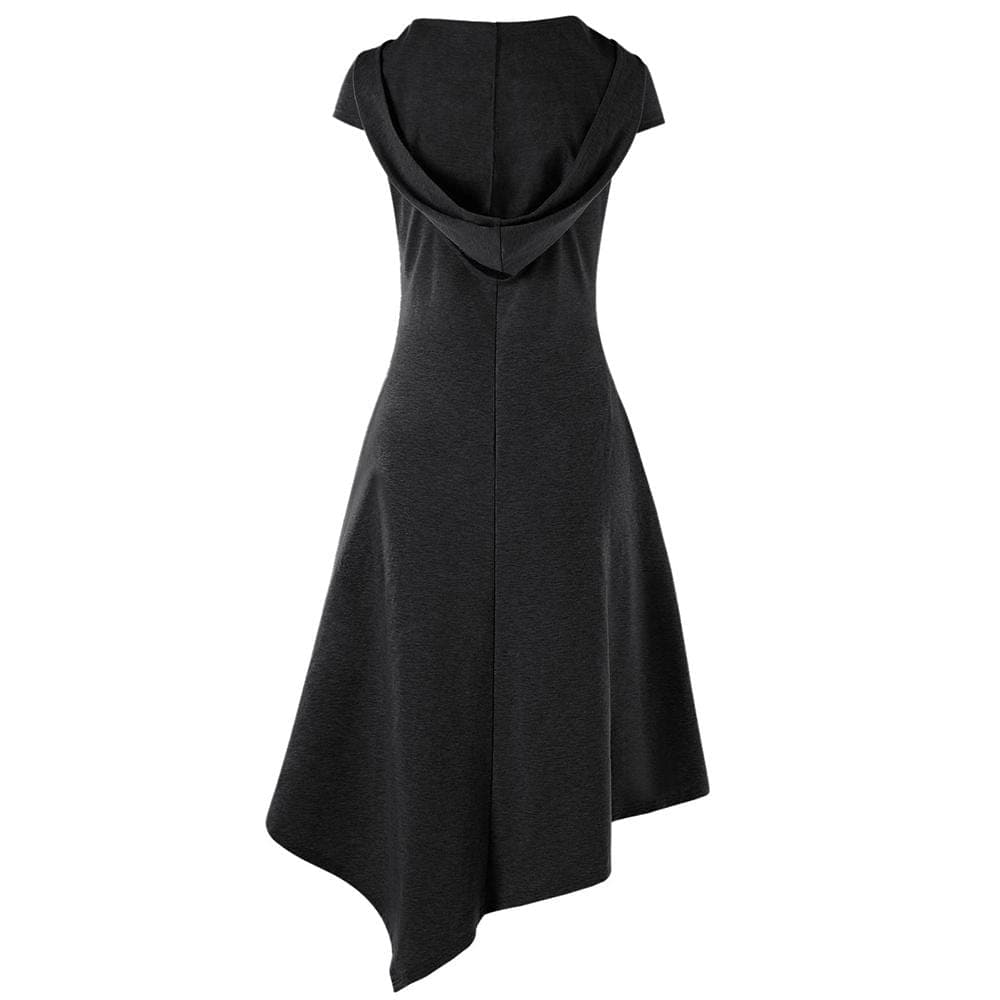Asymmetrical Sleeveless Hoodie