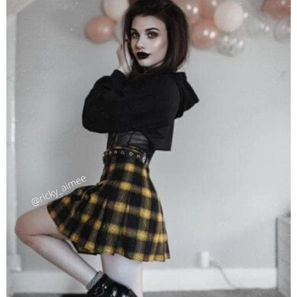 Gothic Harajuku Pleated Skirt