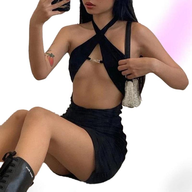Tease Em Sexy Halter Dress