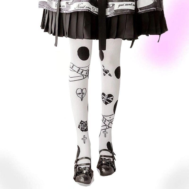 Brokenhearted Lolita White Socks
