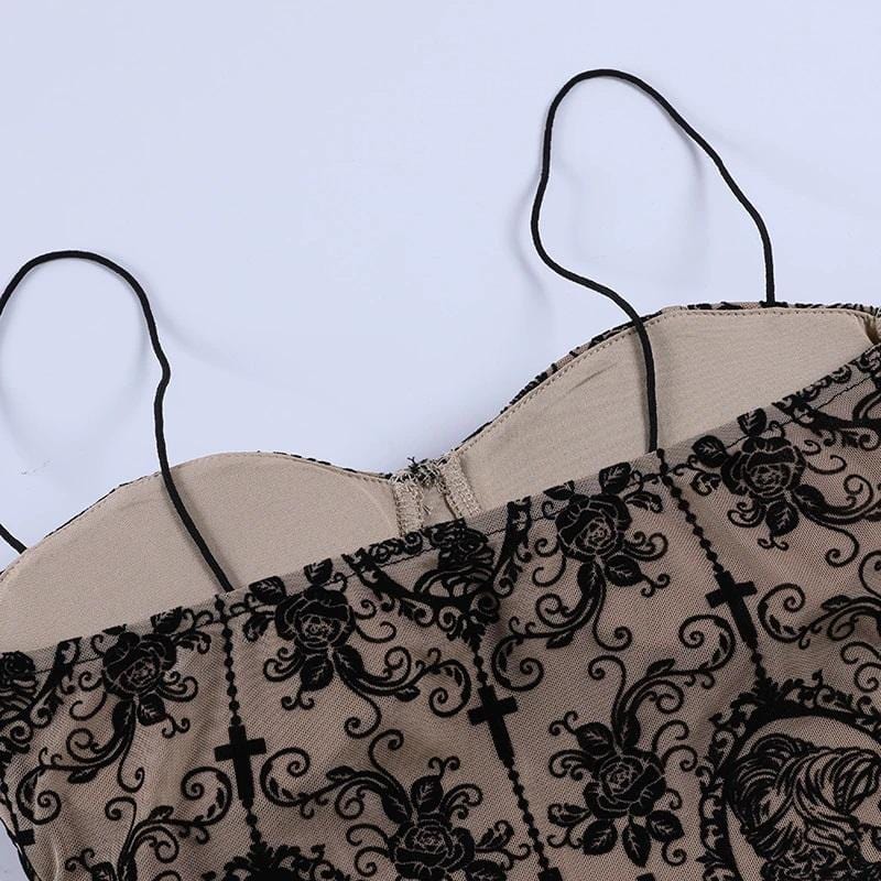 Breathless Vintage Floral Corset Top