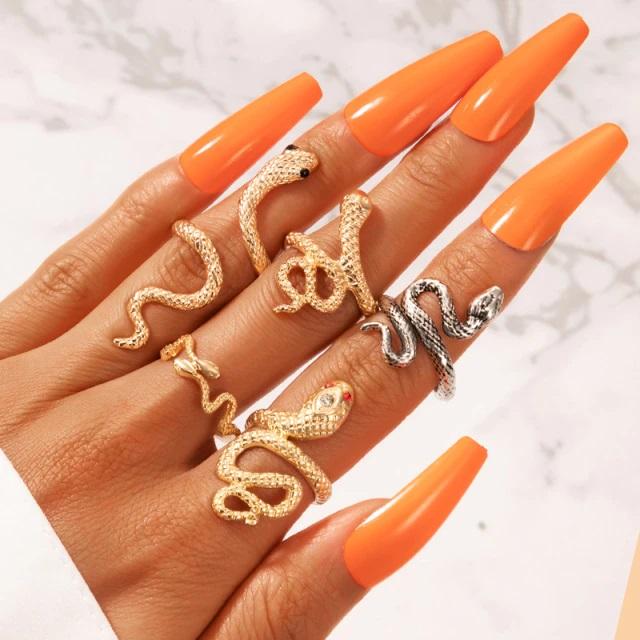 Medusa Vintage Snake Rings