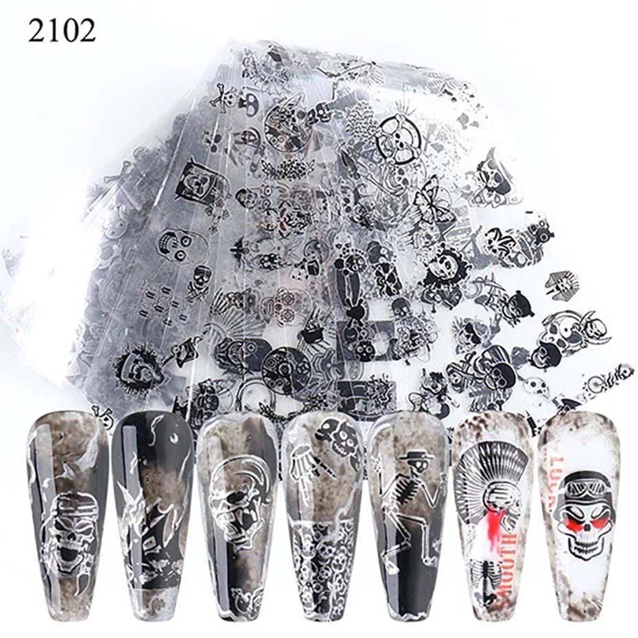 Oh My Skull Nail Art Stickers
