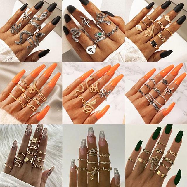 Medusa Vintage Snake Rings