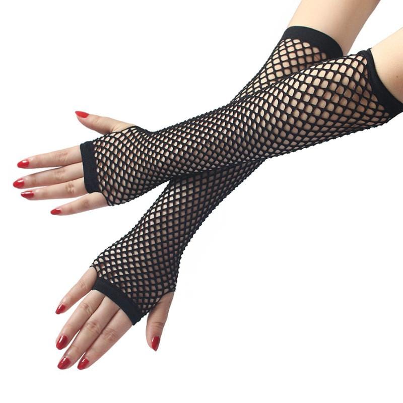 Wrap Me Fishnet Gloves