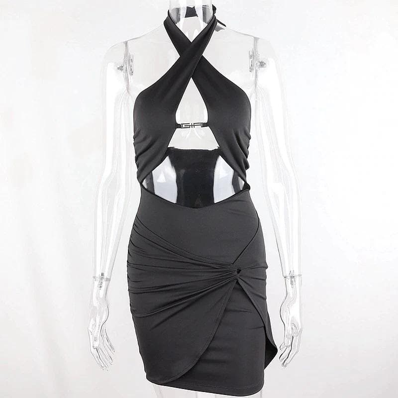 Tease Em Sexy Halter Dress