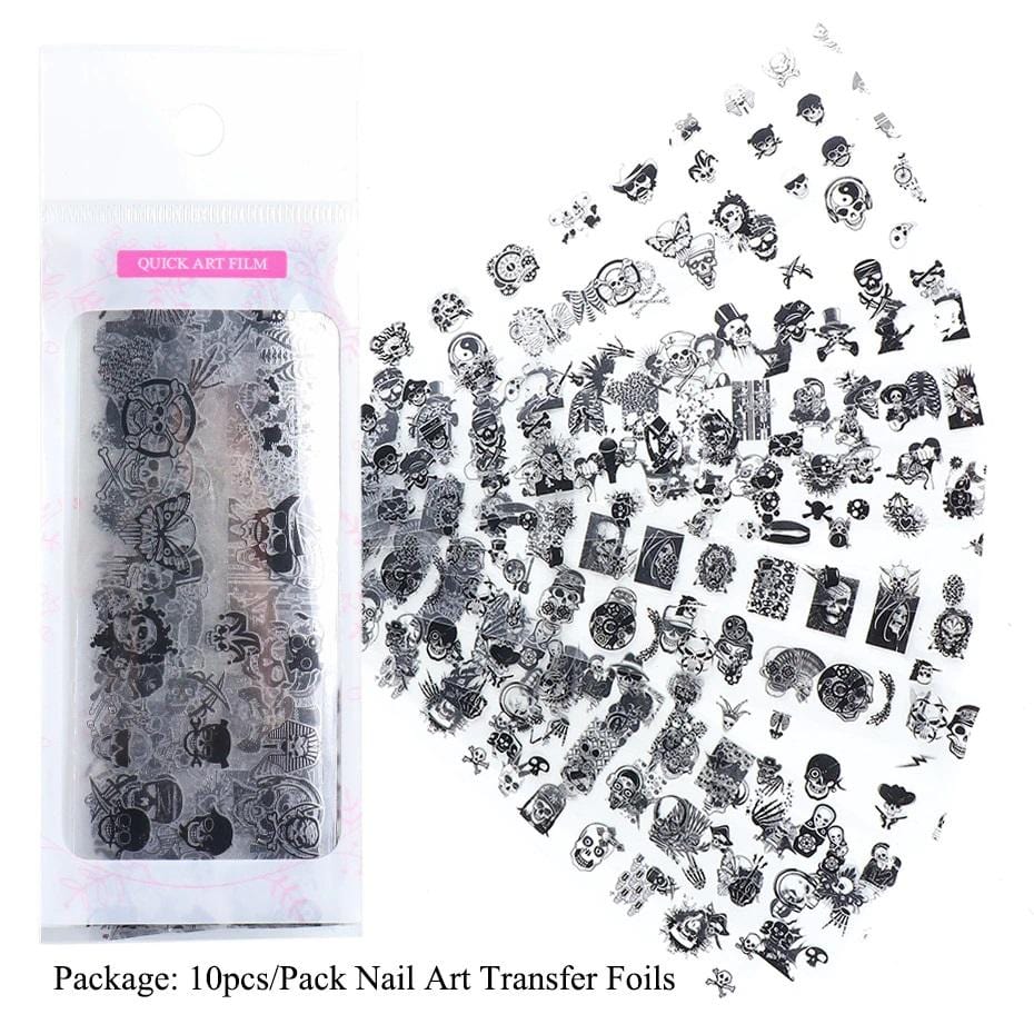 Oh My Skull Nail Art Stickers
